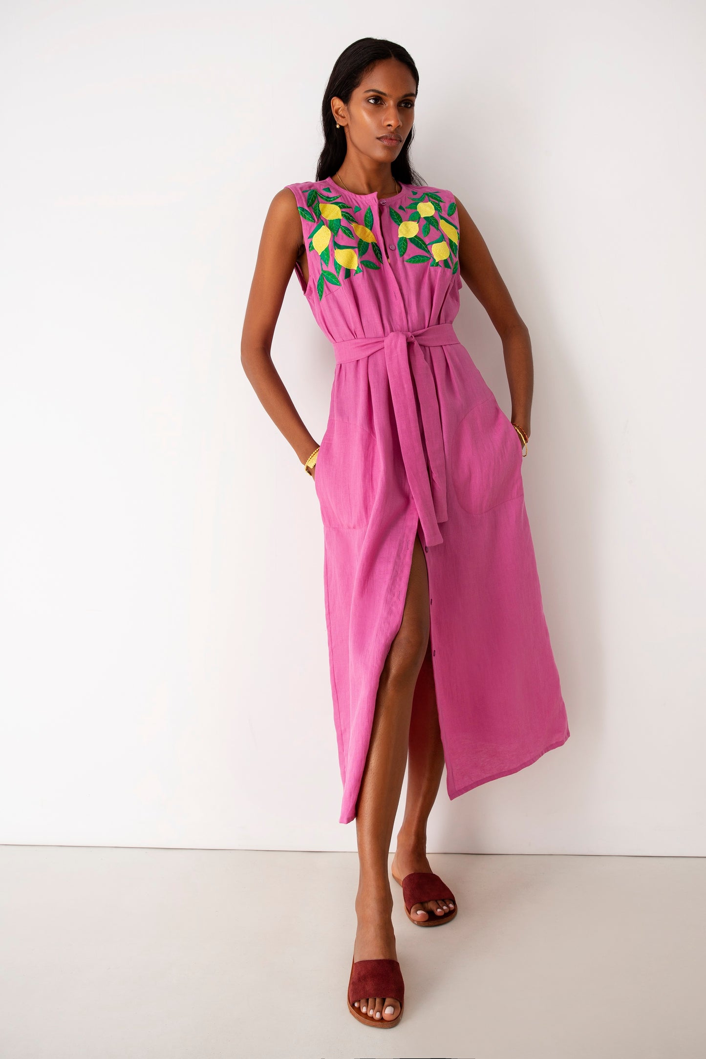 Yiorgos Koulasidis φόρεμα kristen lemon dress pink